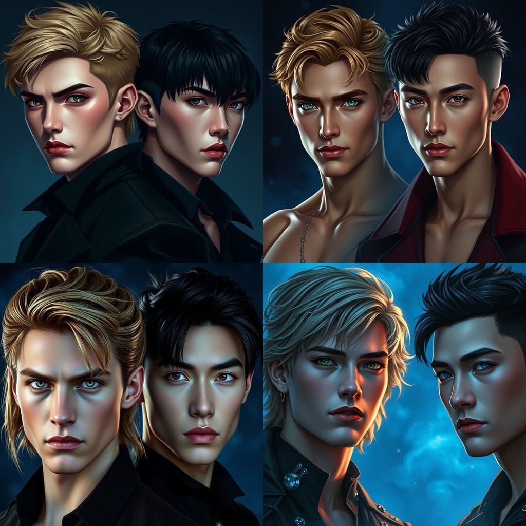 Modern Vampires with Dark Fantasy Aura in Deep Color