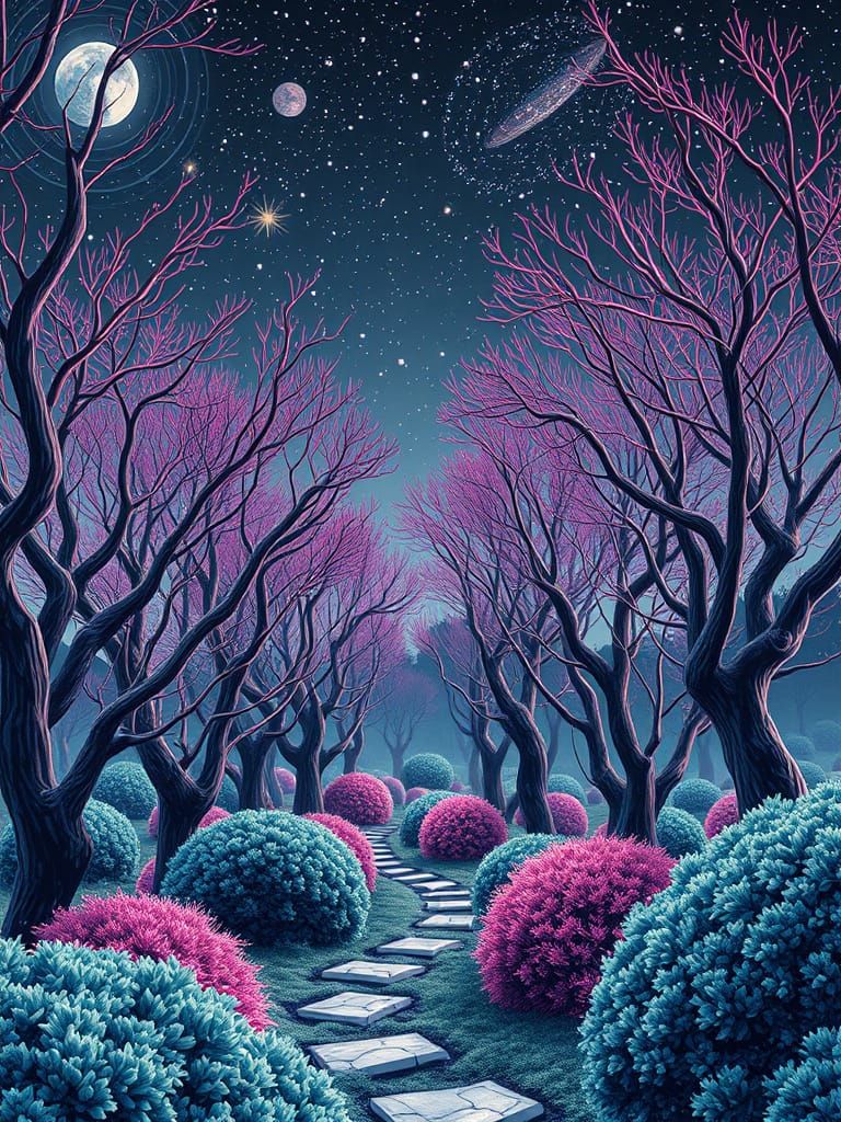 Neongray Hallucinating Vines That Shine