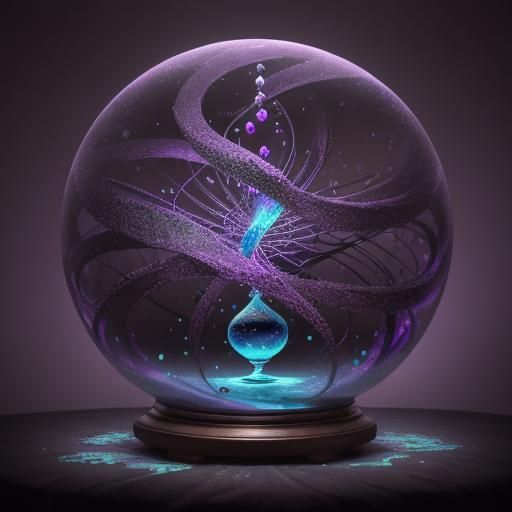 Ethereal Hourglass in Dreamlike Surrealism