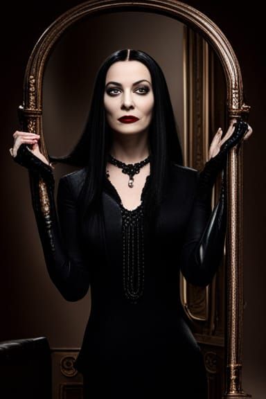 Morticia Addams Standing Portrait