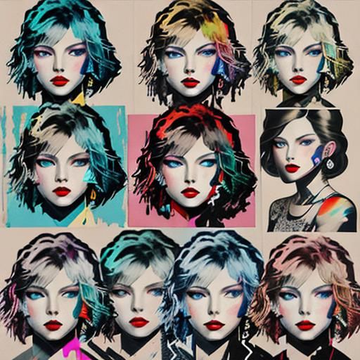 Glitch Art Reinterprets Taylor Swift Paintings