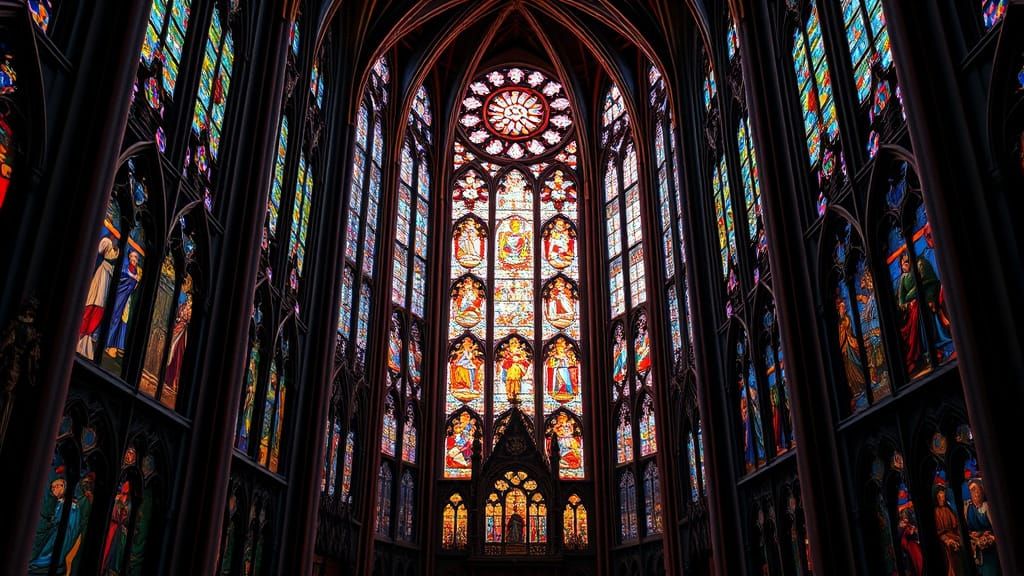 Spectacular Stained-Glass Windows of Saint Chapelle
