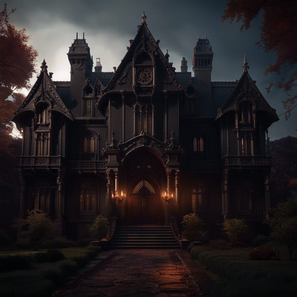 Glenridge Hall: Dark Vampire Estate, Detailed Matte Painting