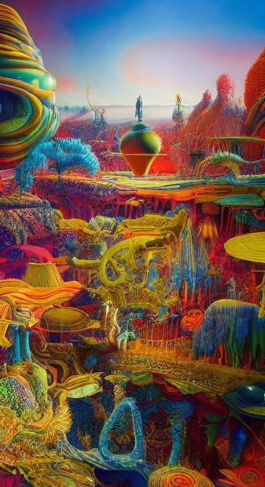 Surreal Beauty and Terror in Digital Illustration