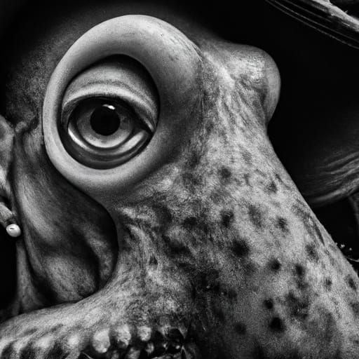 Squidward Portrait Inspired by Street Photography