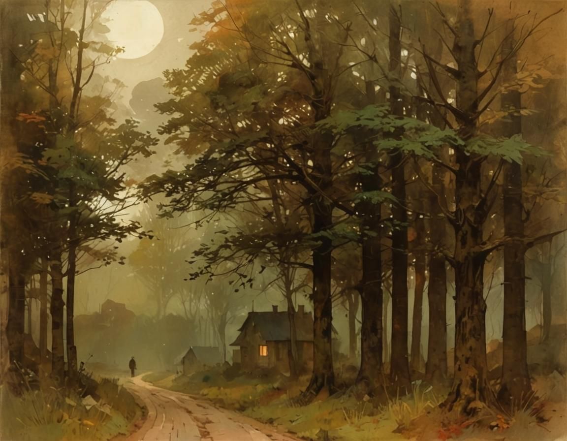 Night's End, Dawn's Beginning: Abstract Painting