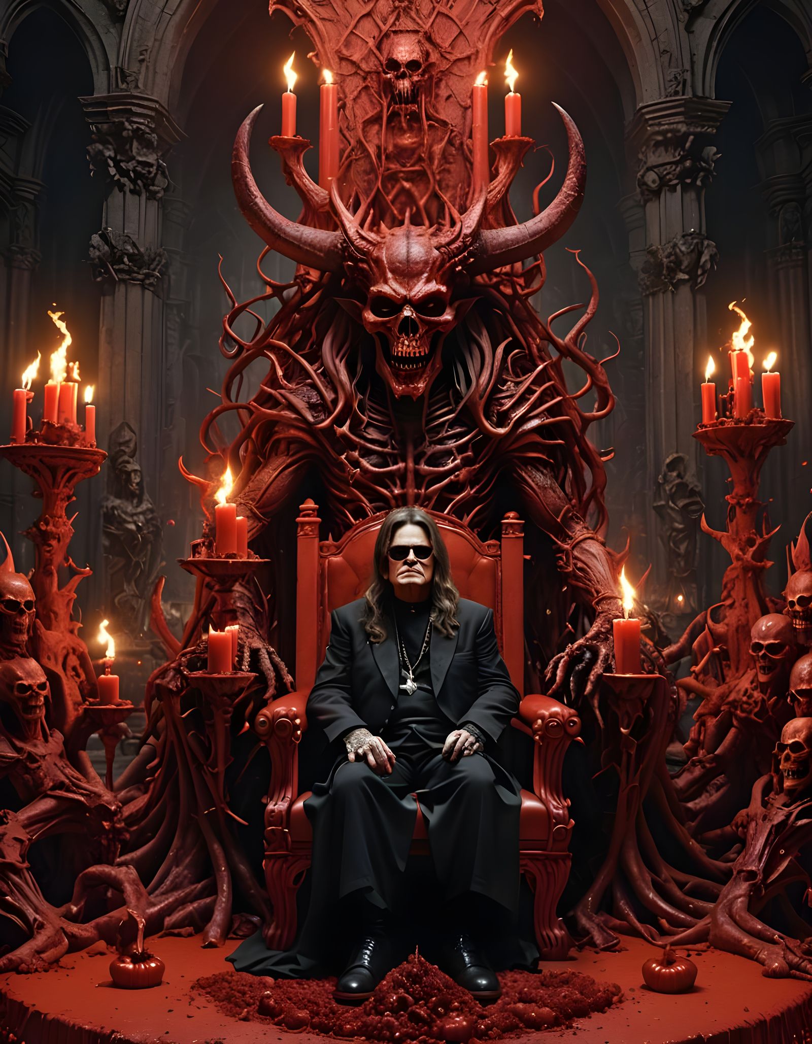 Ozzy Osbourne as the Dark Lord in a Gothic Birthday Celebrat...