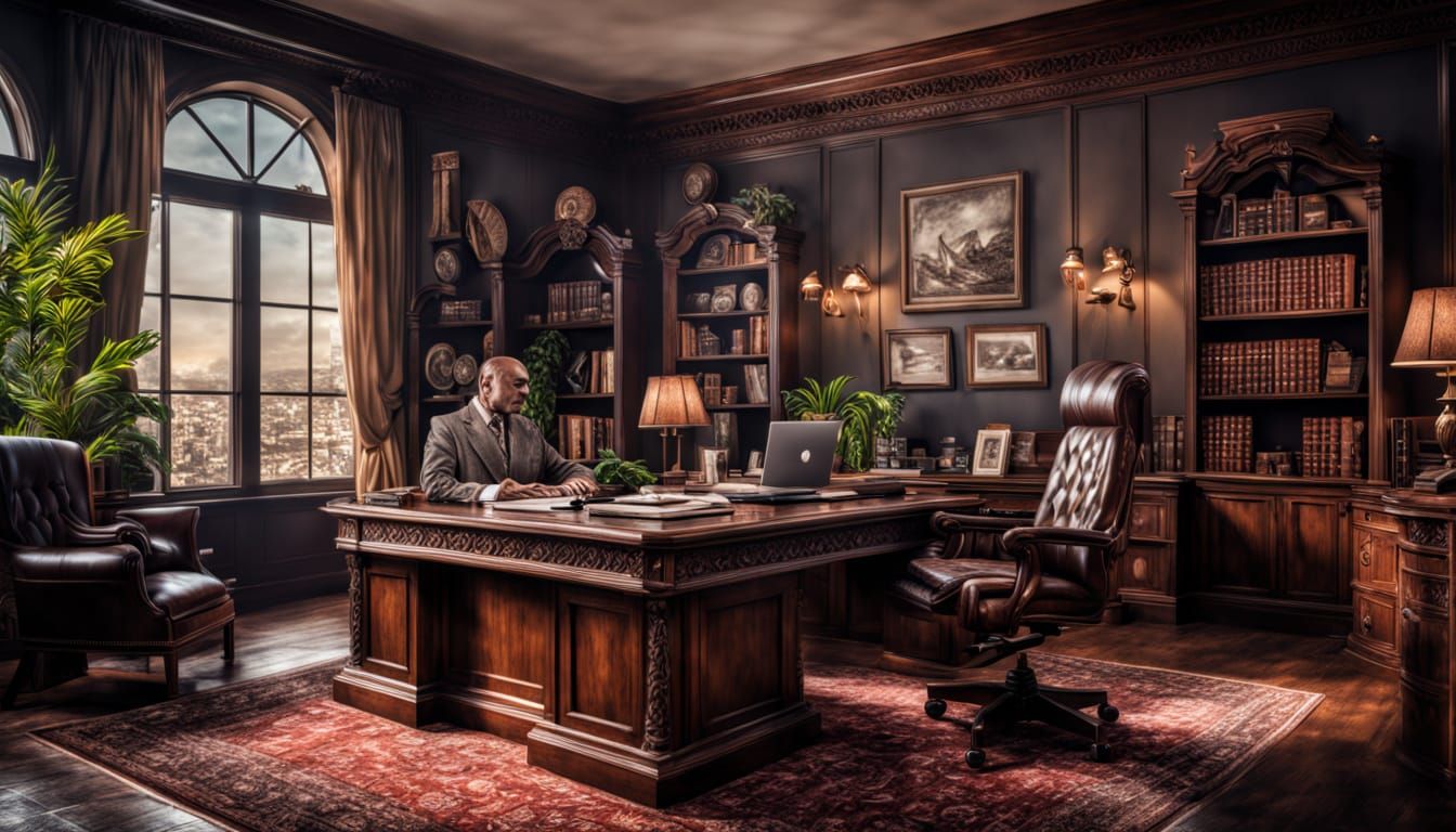 Hyperrealistic Financial Advisor in Sharp Focus