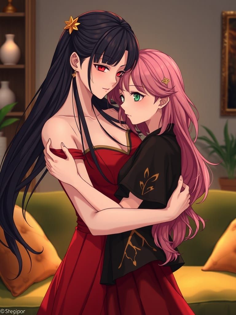 Motherly Love in Anime-Inspired Domestic Bliss