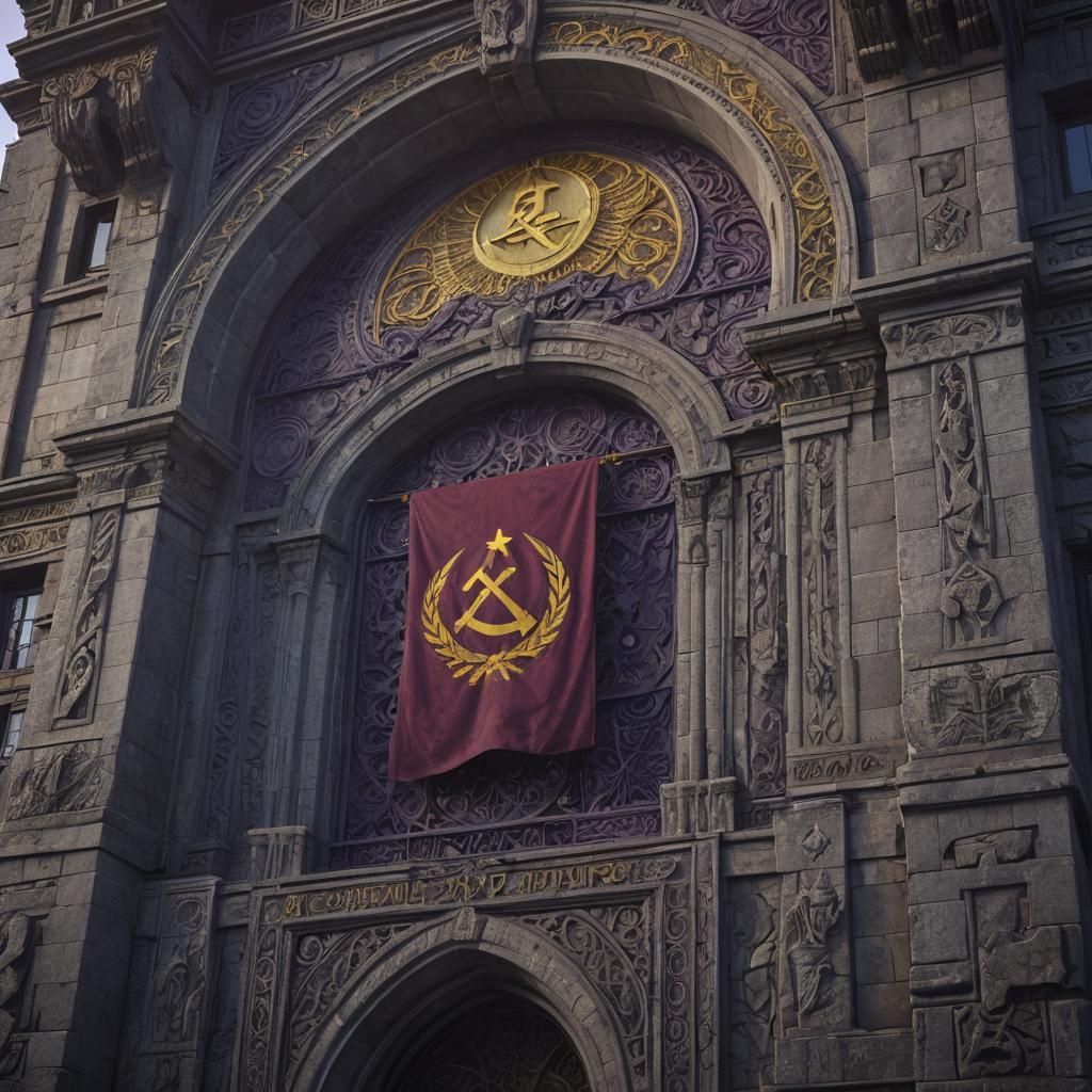 Epic Dark Fantasy Architecture in Gothic Style