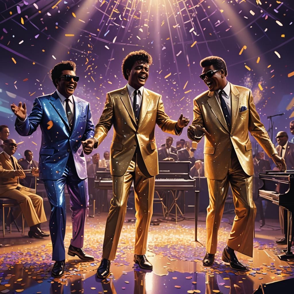 Rock & Roll Revival: Hologram Concert in Retro-Futuristic St...