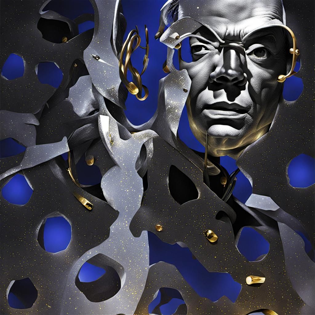 Golden Figure in Glistening Gold Style