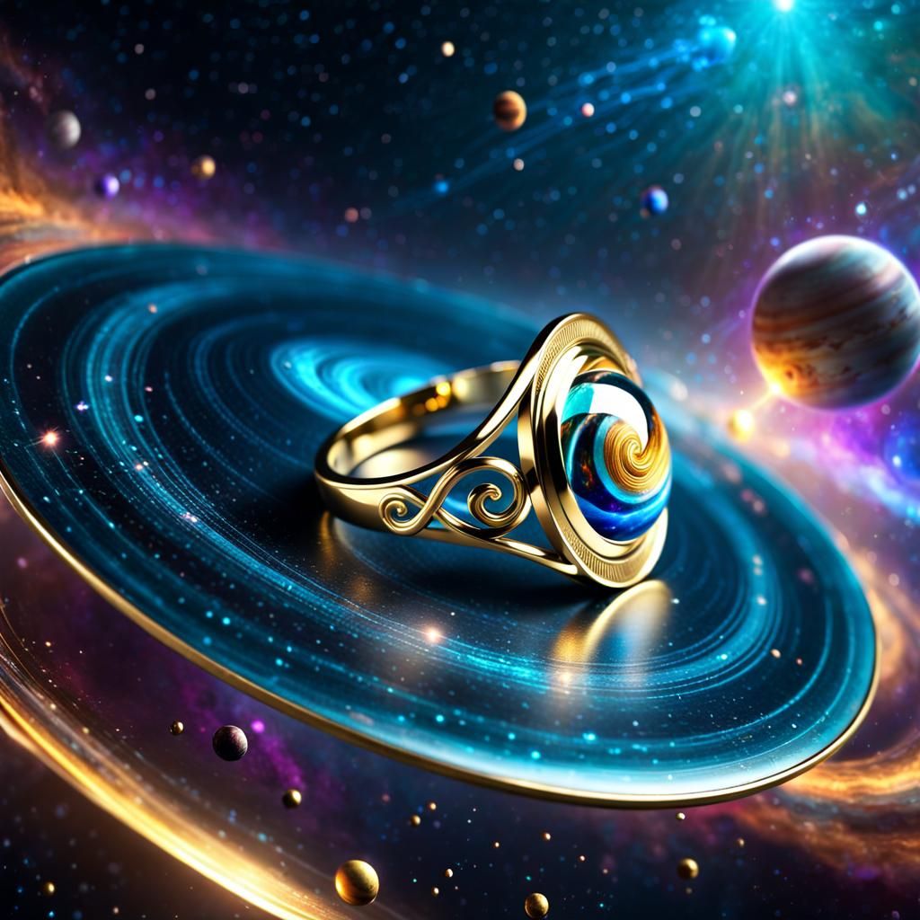 Planetary Infinity Ring: Breathtaking Digital Art