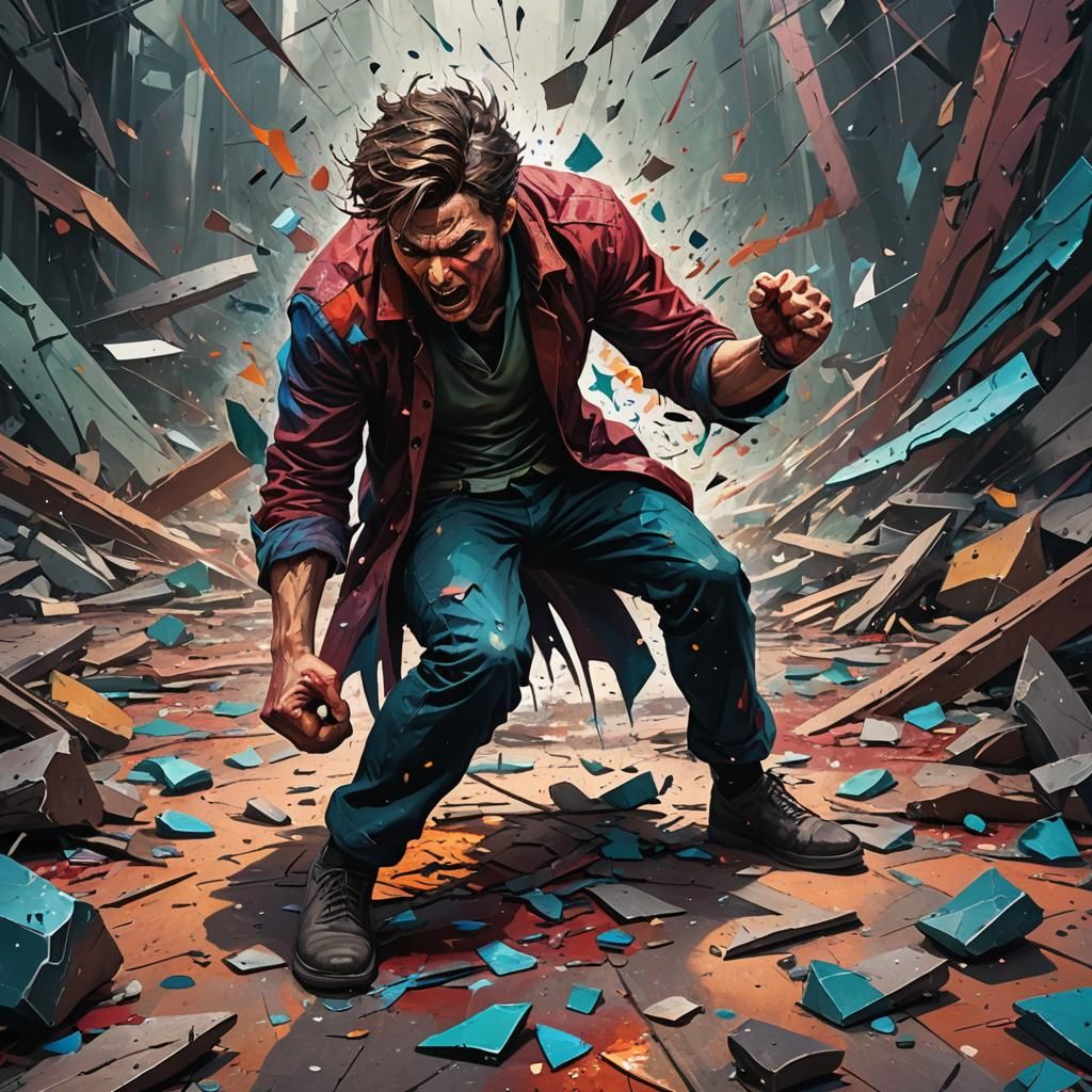 Intense Rage: A Fantastical Concept Art Piece