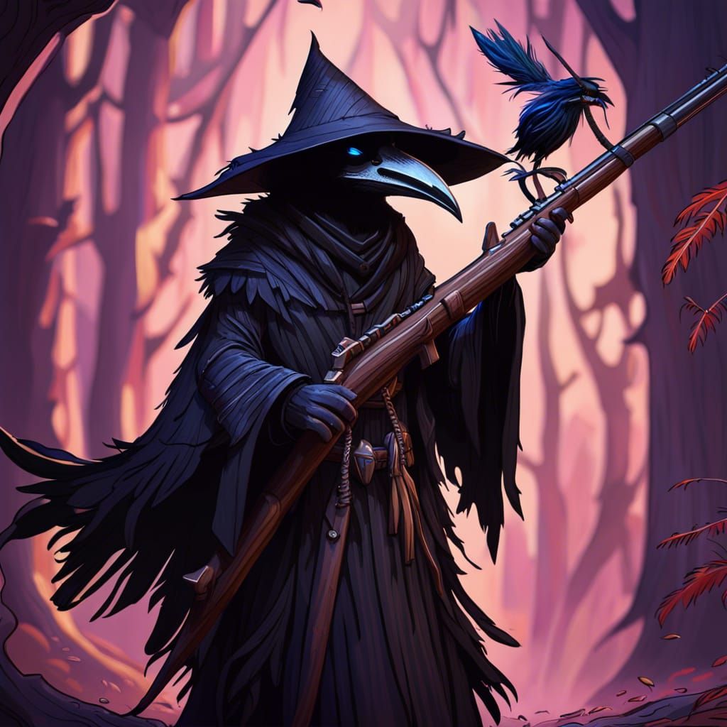 Kenku Hunter with Magical Rifle