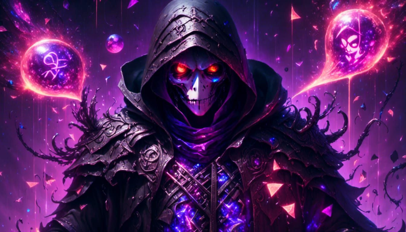 Shy Guy with Magic Sparkles and Runes