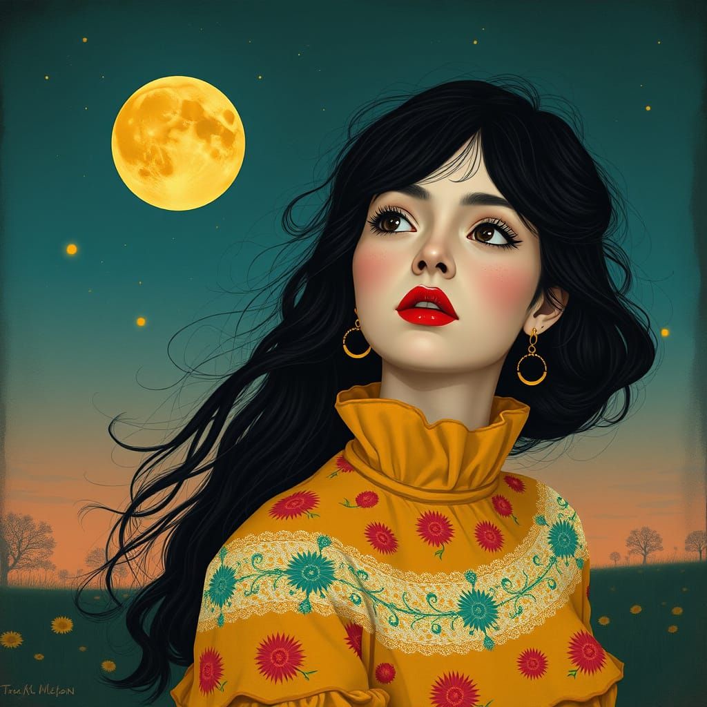 Ethereal Edwardianpunk Beauty Contemplates Lost Dreams