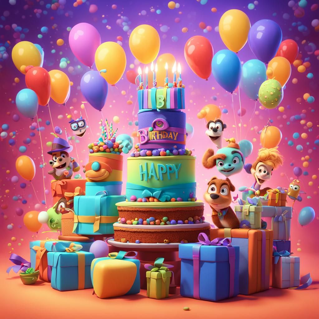 Happy Birthday Janica: 3D Pixar-Style Celebration
