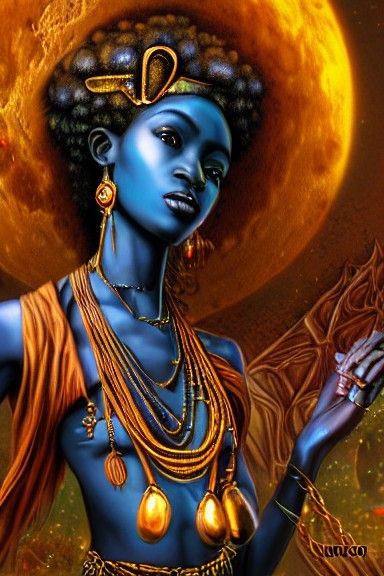 African Goddess of the Moon