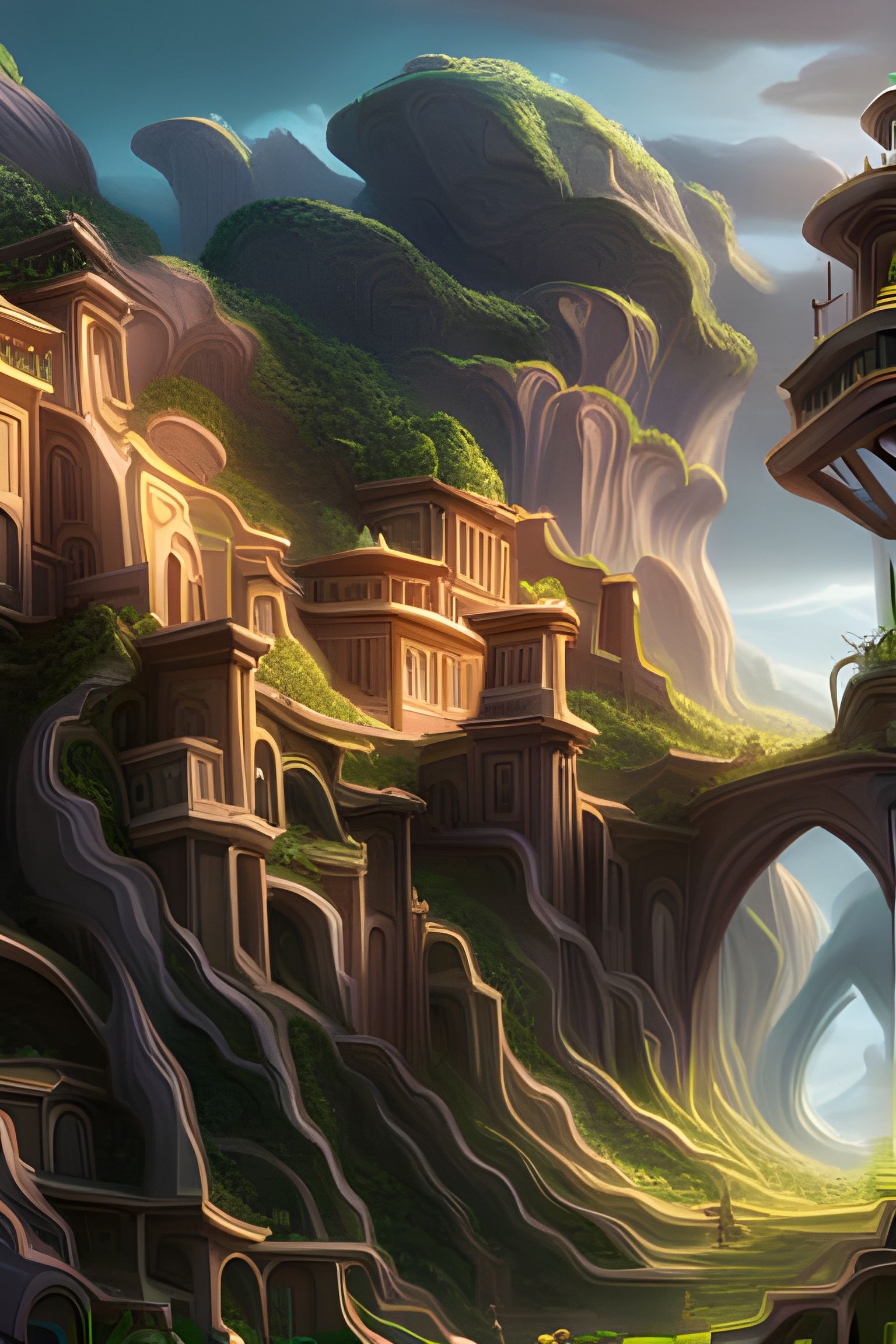 beautiful orchard, tentacles, Epic cinematic brilliant stunning intricate meticulously detailed dramatic atmospheric max...