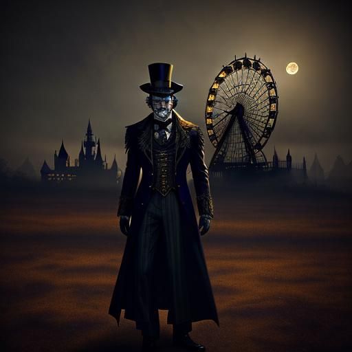 Steampunk Ferris Wheel at Haunted Victorian Carnival