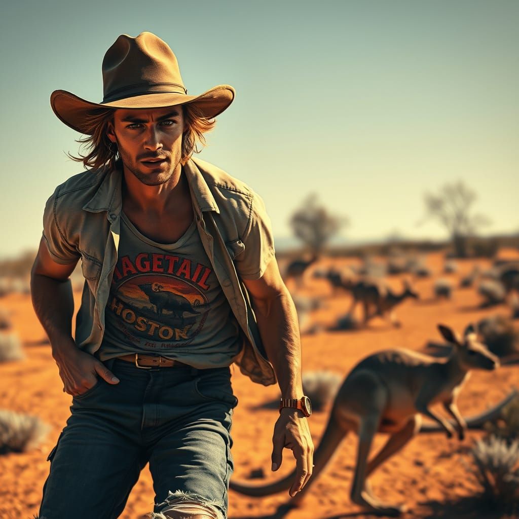 Outback Vampire Ghost in Digital Painting Style