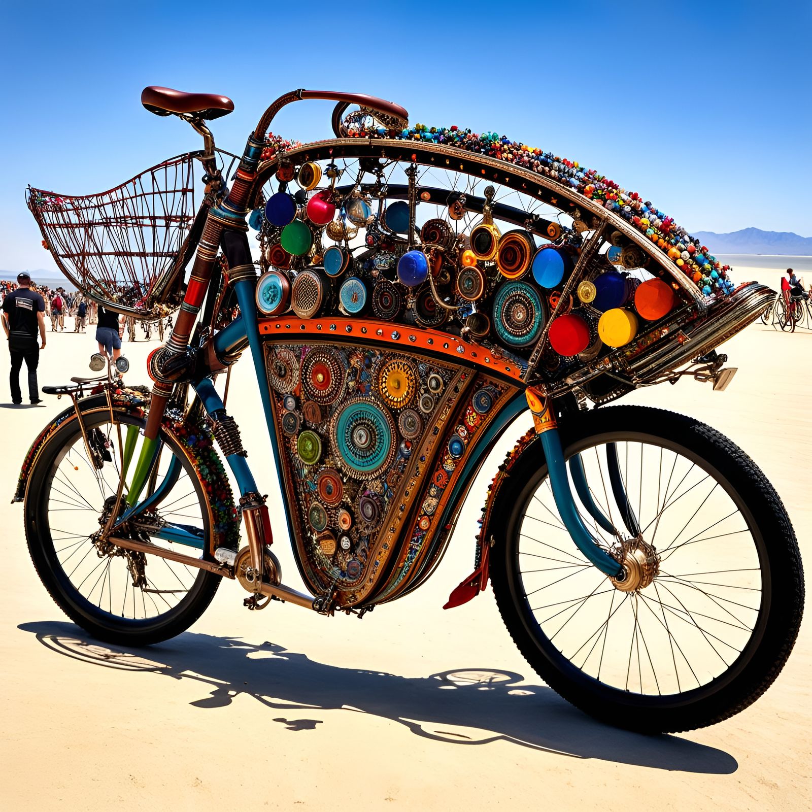 Art Bike at the Burning Man Festival in the Nevada Desert (I)