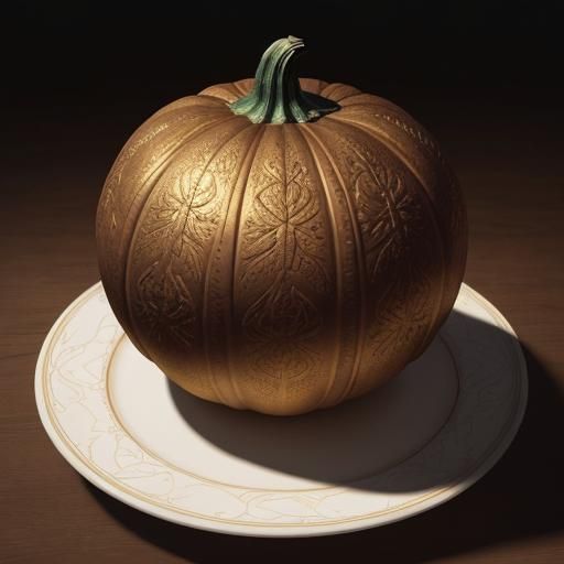 Intricate Thanksgiving Gourd Carving with Candlelight