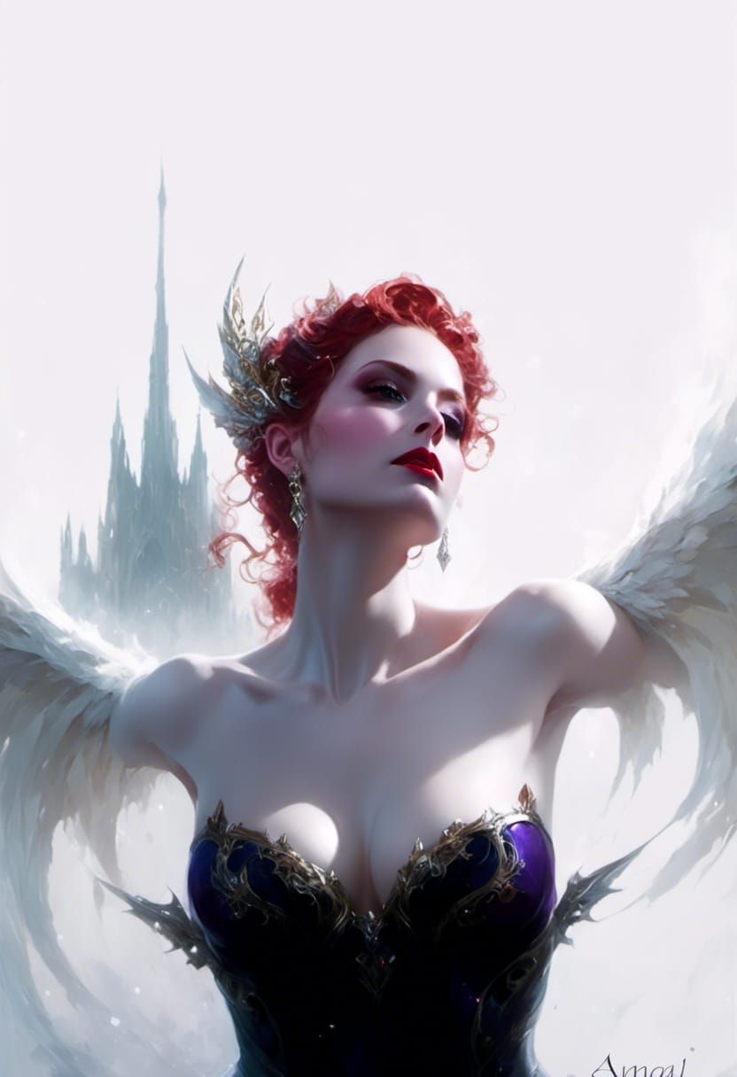 Blood Elf Mage Portrait in Victorian Style