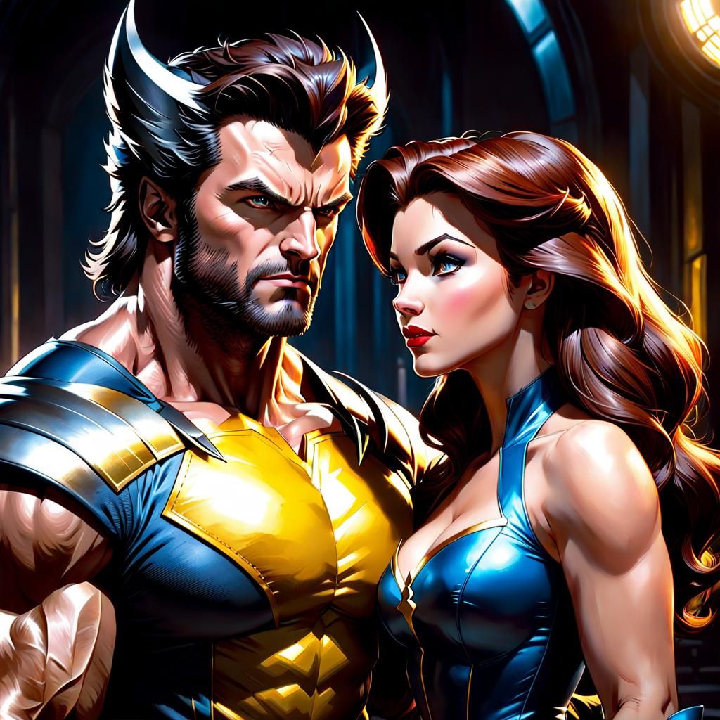 Belle and Wolverine: A Comic Book Portrait