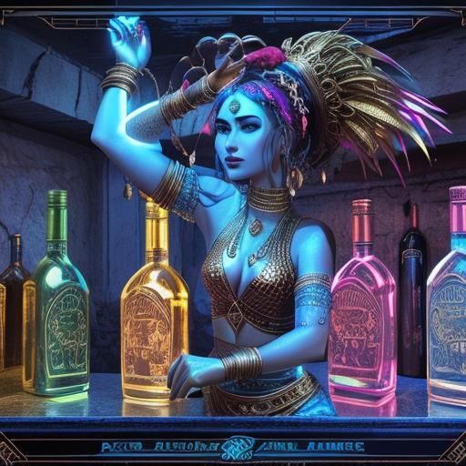 Bronze Age City Pagan Festival: Holographic Belly Dancer