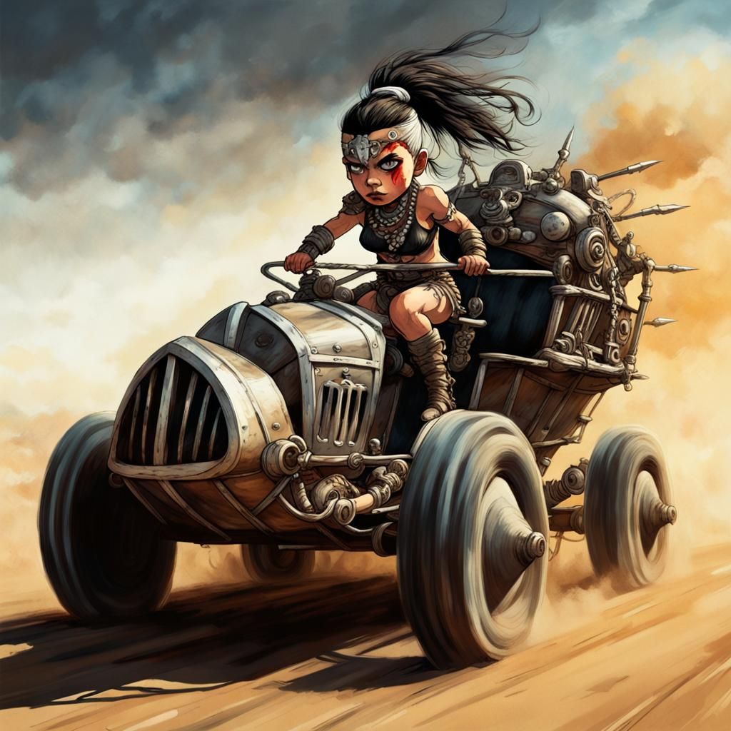 Mad Max Shaman Races in Apocalyptic Wasteland