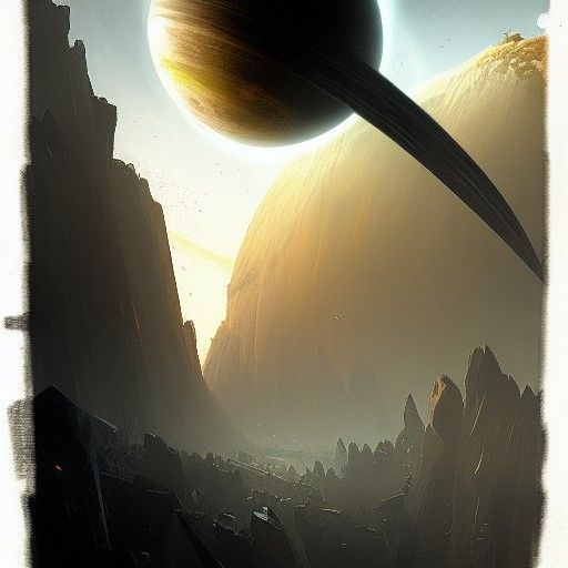 Sinister Planetscape in a Fantasy Style