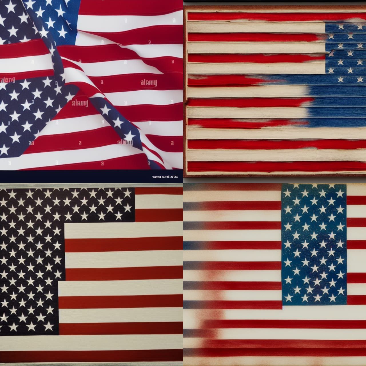 Waving American Flag