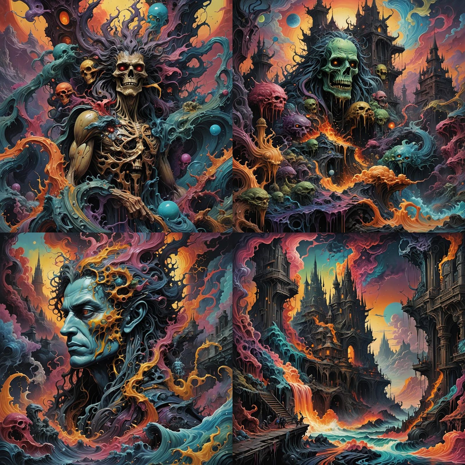 Dark Fantasy Punk Collage in 8k Resolution