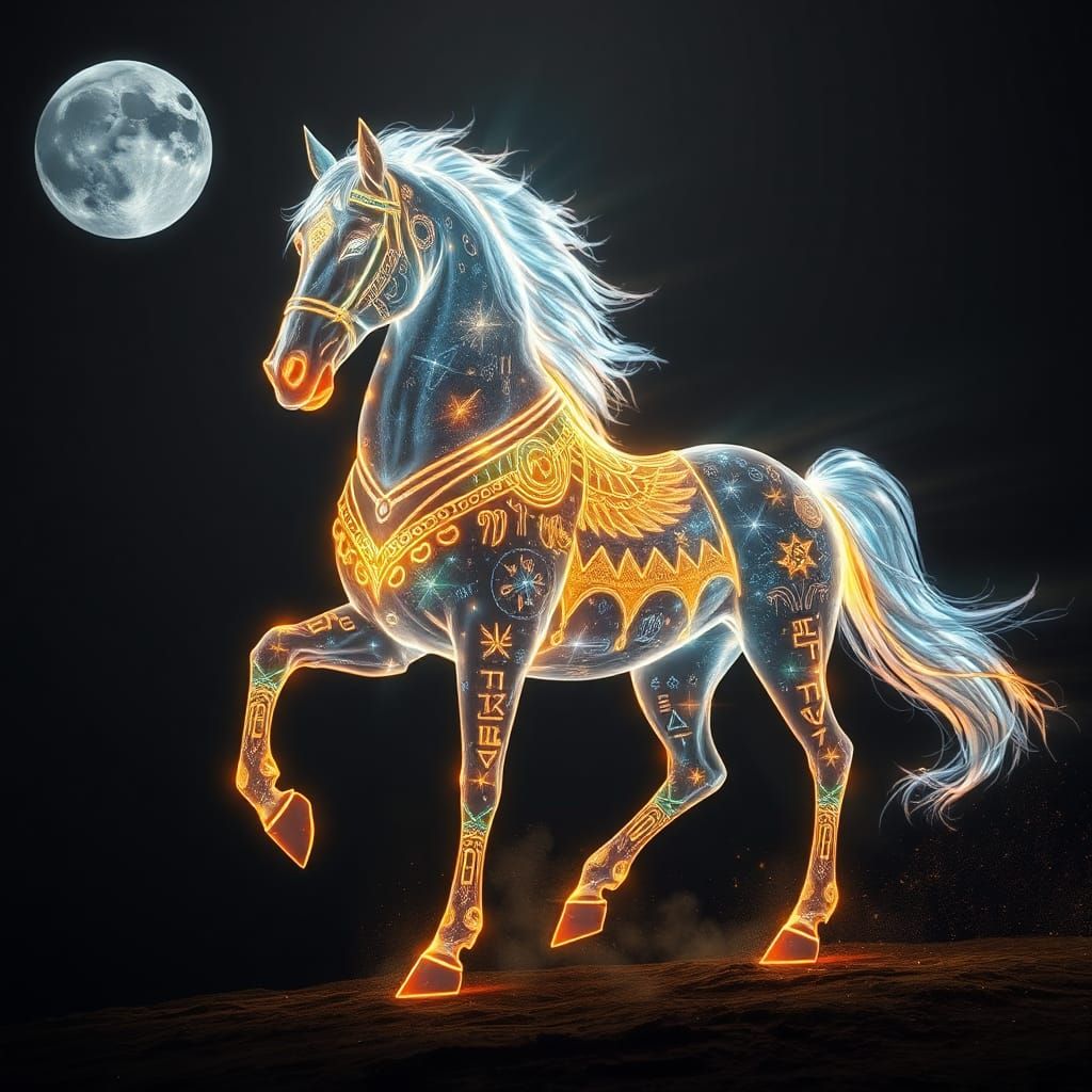 Prismatic Stallion of Light and Runes