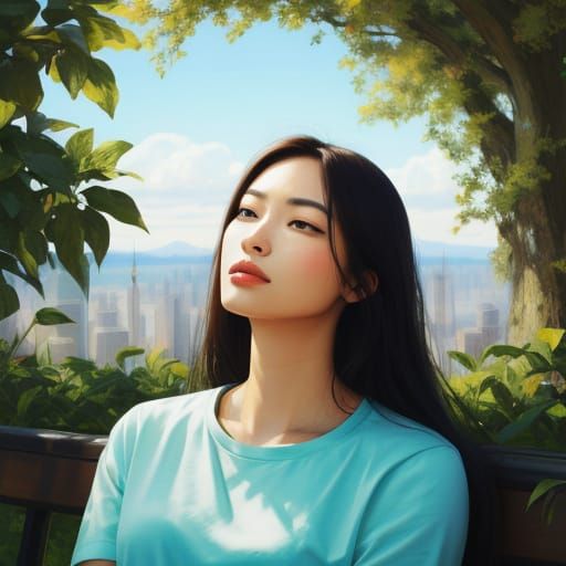 A Person Lost in Thought in a Dreamlike State