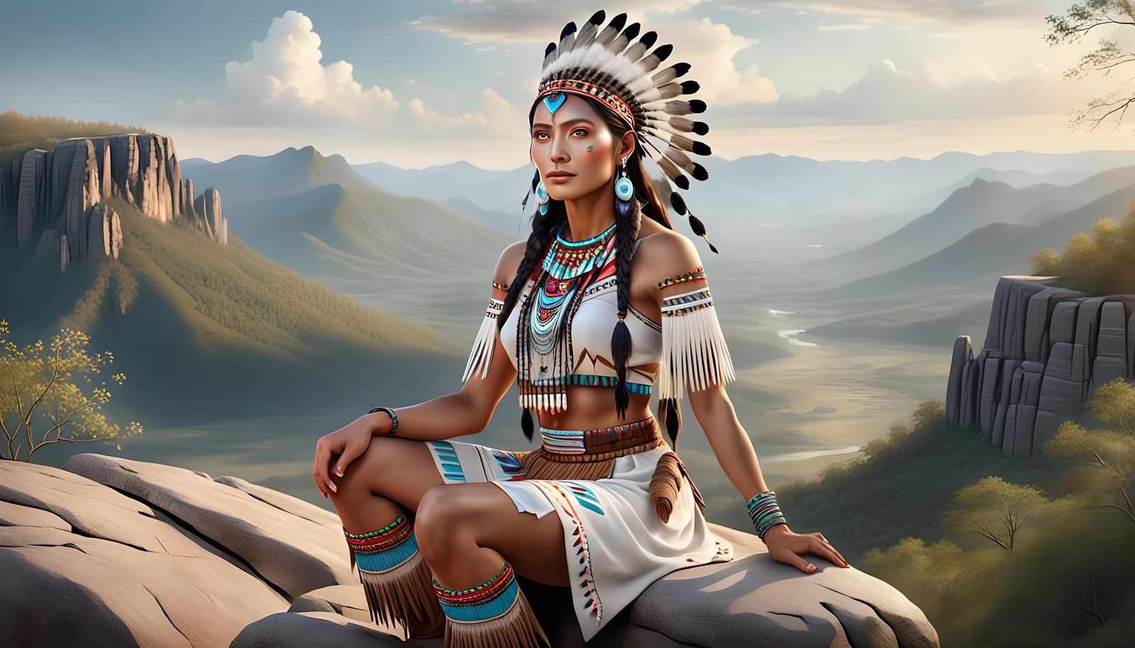 A beautiful Cherokee woman.