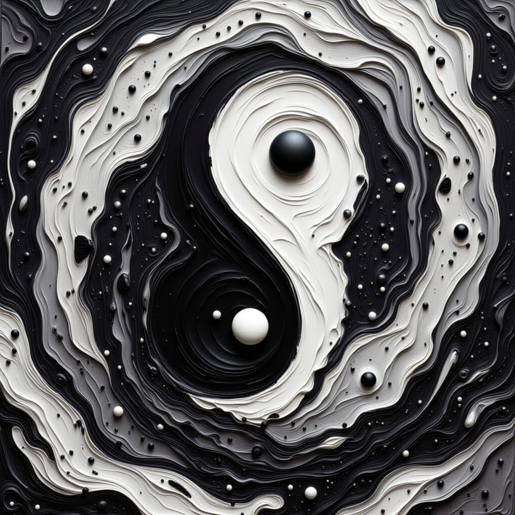Yin Yang Art <lora:WM RebelMuse:1.0> <lora:Geometric Galaxy ...