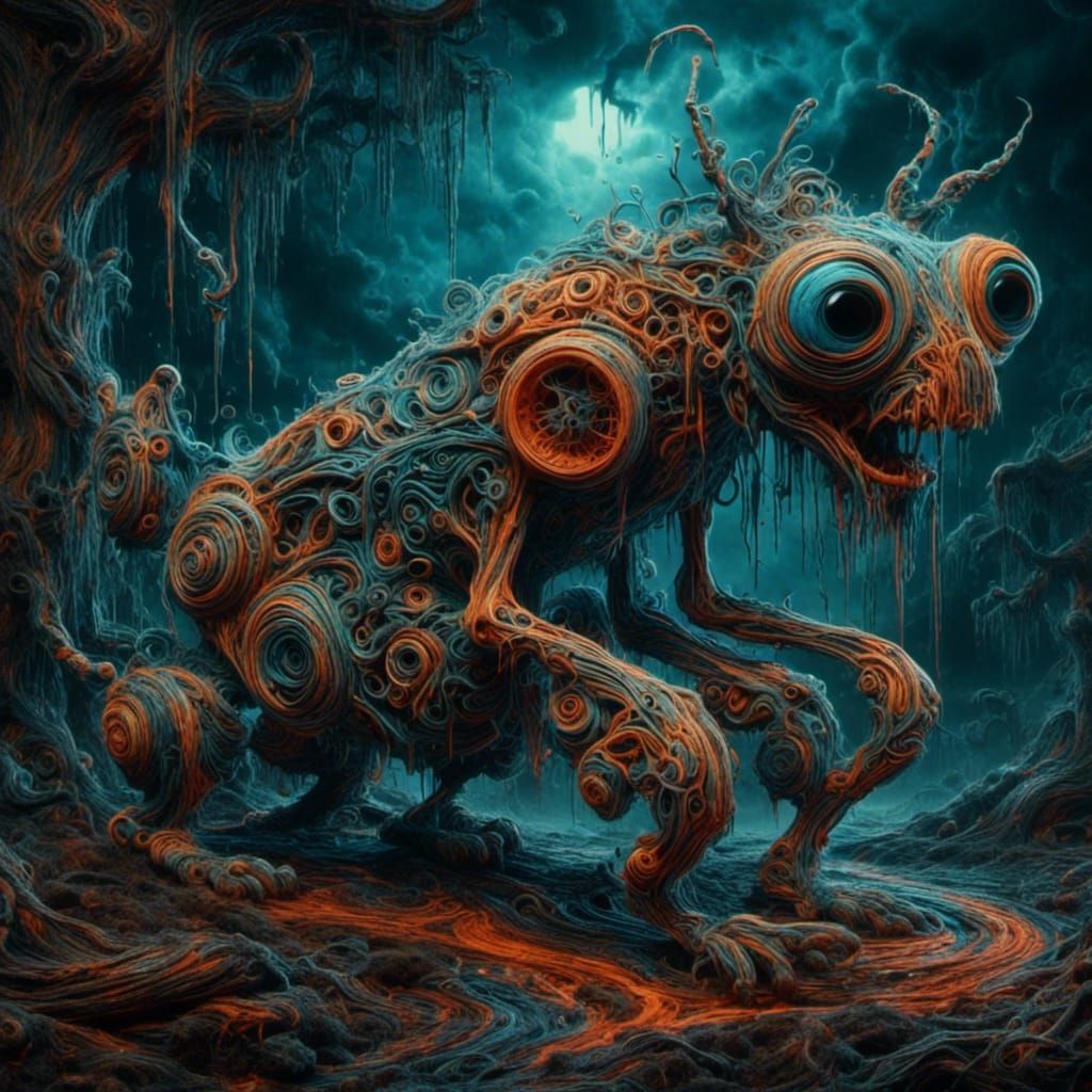 An intensely emotive anthropomorphic banchee