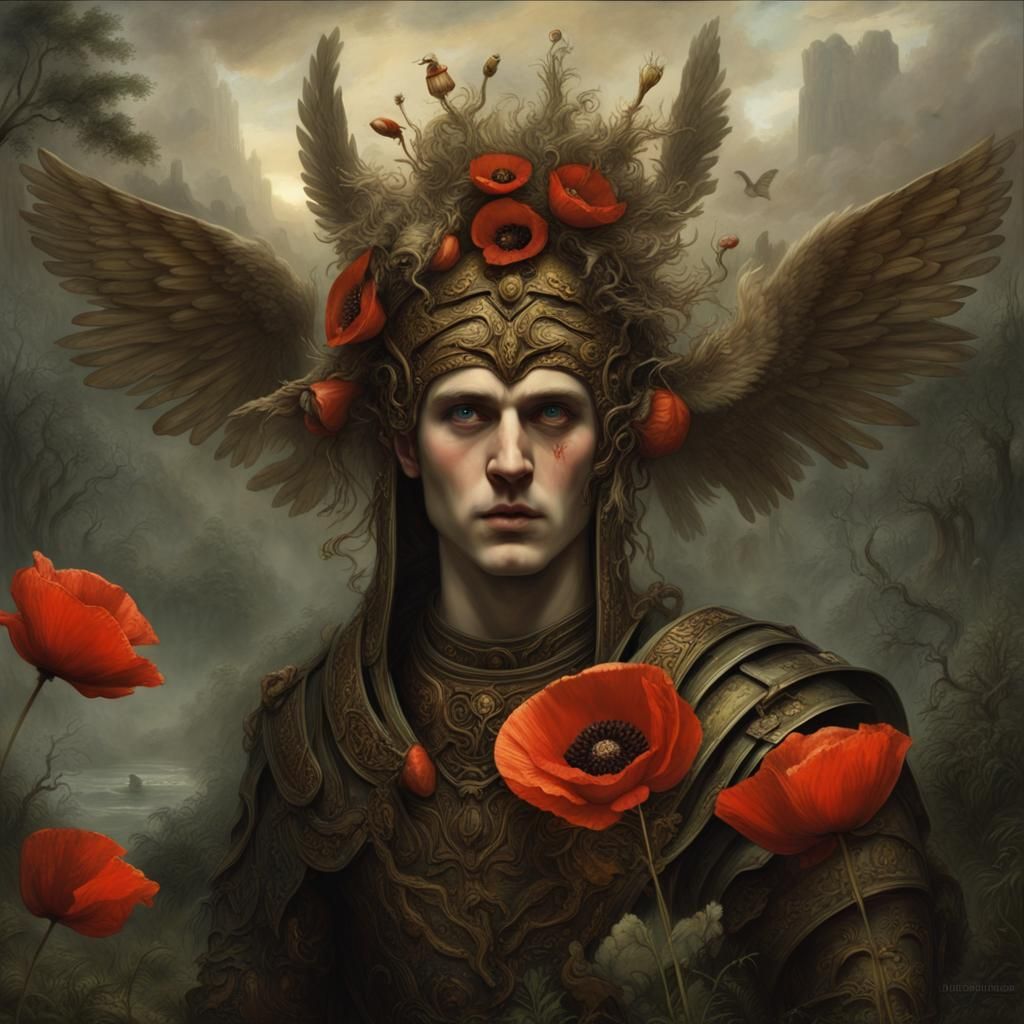 Hypnos: God of Sleep in Detailed Matte Painting