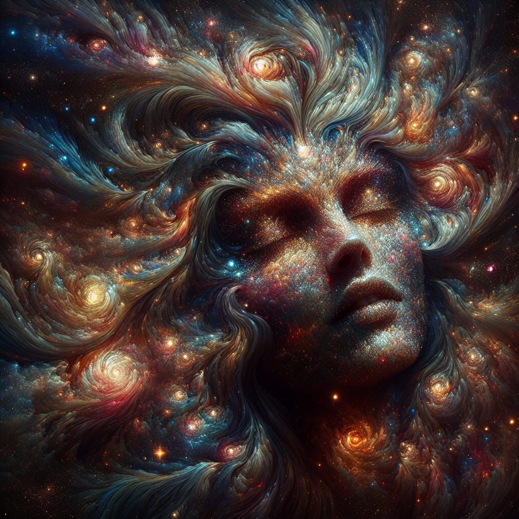 Celestial Goddess of Stars and Galaxies