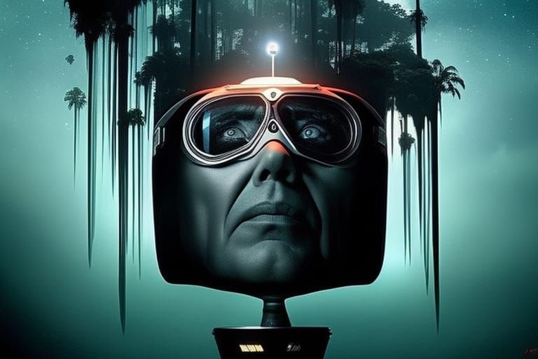 Hyperrealistic Painting of Simulated Reality Horror