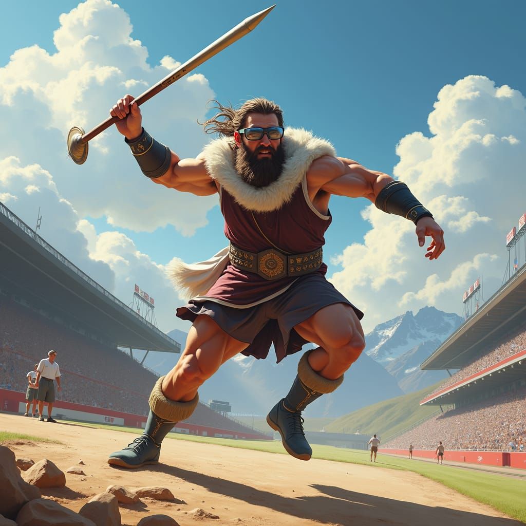 Mountain King Javelin Throw at the Olympics