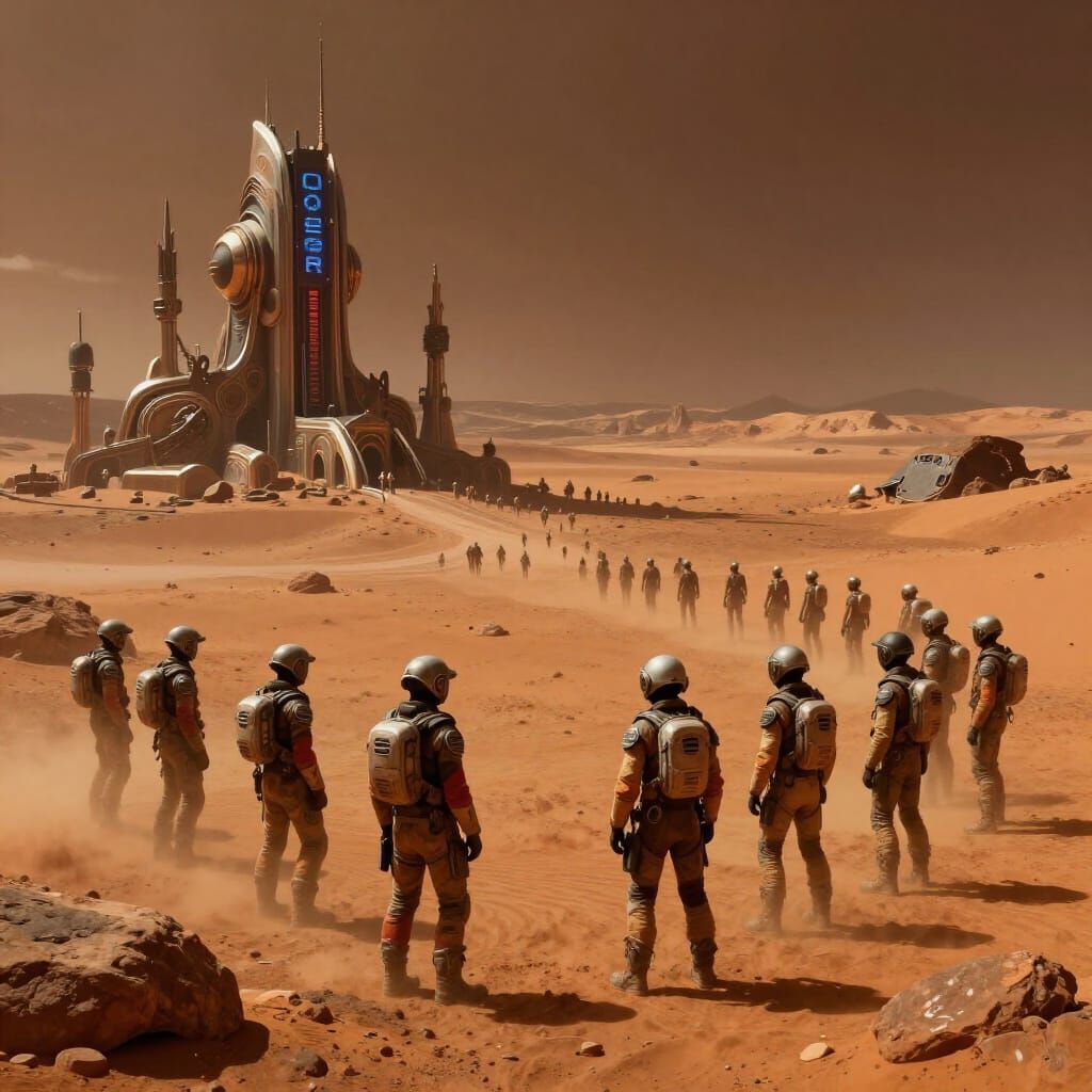 Martian Pioneers Face First Challenges on Alien Landscape