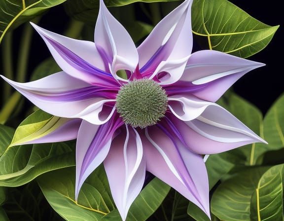 Jimson Weed Flower Closeup