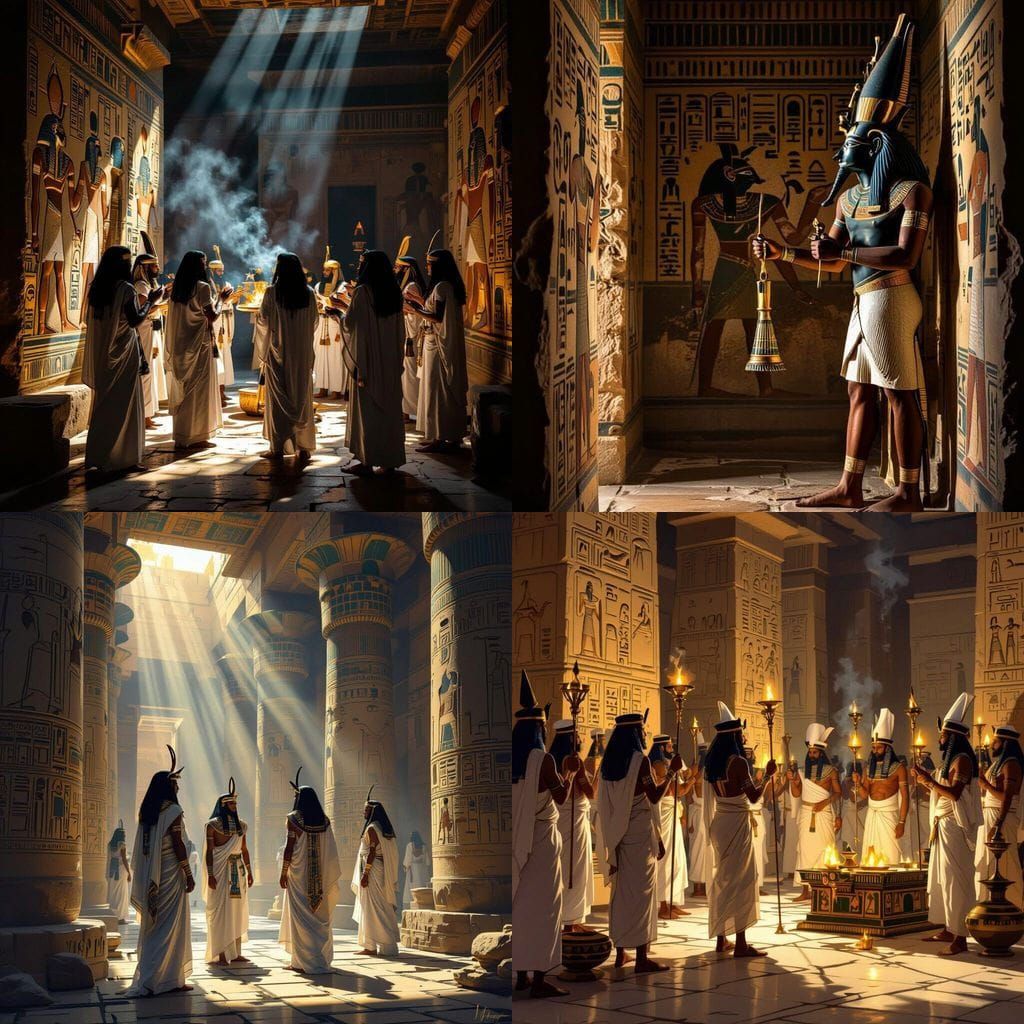 Pharaoh's Temple Priests of Khomakho