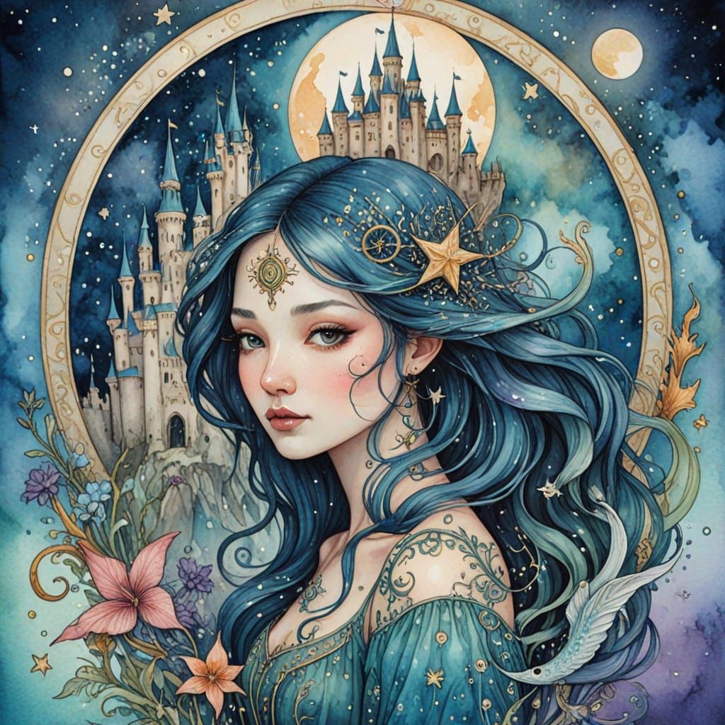 Vibrant Watercolor Enchantment