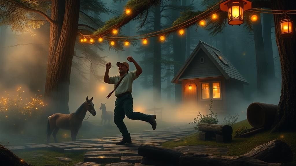 Lumberjack's Serene Dance in Camelot's Golden Era