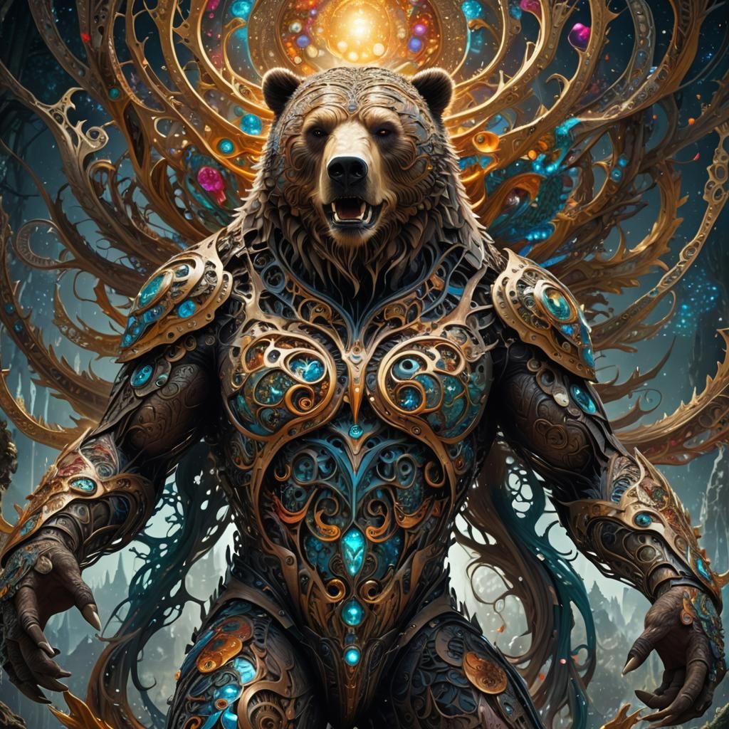 Humanoid-Man-Big-bear fusion